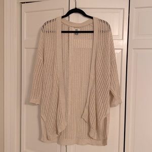 Cream cardigan old navy medium